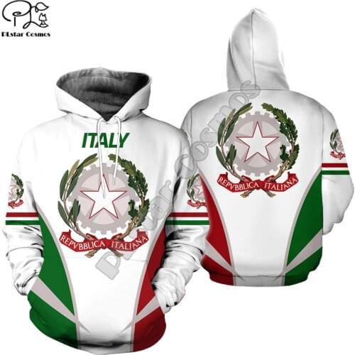 Women Men italy flag 3d all over printed clothes Hoodies unisex long sleeve Sweatshirts zipper pullover tracksuit
