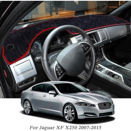 Car Styling Dashboard Protective Mat Shade Cushion Pad Rose Carpet For Ford Jaguar XF X250 2007-2015 RHD&LHD Auto Accessory