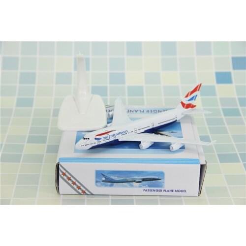 16cm Diecast Alloy 1/400 Air British Airways Airliner B747-400 Airlines Airplane Model Toys Die-cast Aviation Plane Gifts Show