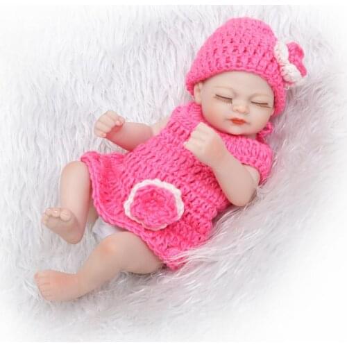 26CM New Design Realistic Soft Anatomically Correct 10" Reborn Baby Girl Doll Gift for Children Christmas Birthday Fashion Gifts