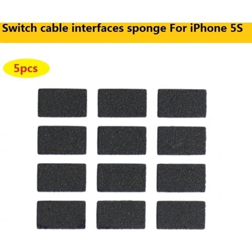 5pcs On off Power Switch cable interfaces sponge For iPhone 5S power switch cable Protector sponge pad Replacement repair Parts