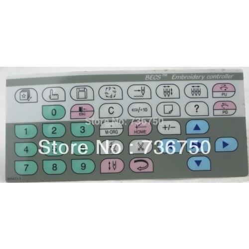805433-1 Keyboard / Keypad / control panel / membrane for Dahao BECS Chinese embroidery machines, spare parts