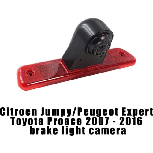 Car Rear view Brake Light Camera For Citroen Jumpy/Peugeot Expert/ Toyota Proace 2007 - 2016 with 7inch rearview mirror optional