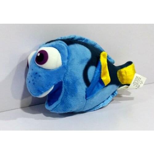 Free Shipping 6pcs/lot 17cm Finding Dory Blue Fish Plush Toys Soft Doll For Kids Gift