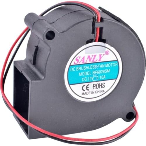 COOLING REVOLUTION SF6028SM 6028 6cm 12V 0.10A Centrifugal Turbo Blower Fan - Humidifier/Dehumidifier Cooling Fan