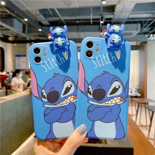 2021 Disney stitch for iphone 11/12 pro max case iPhone 7 plus xr xs max case for iphone11 carcasa iphone 11plus
