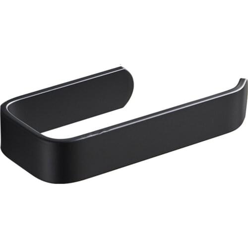 Toilet Paper Holder Adhesive Single Post Roll Paper Towel Pot Lid Rack Stand Simple Design No Drilling for Kitchen Home LBS