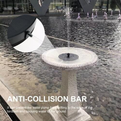 3.5W Solar Fountain Pump with 900mAh Battery Solar-power Fountain Free Standing Fountain Garden Pond