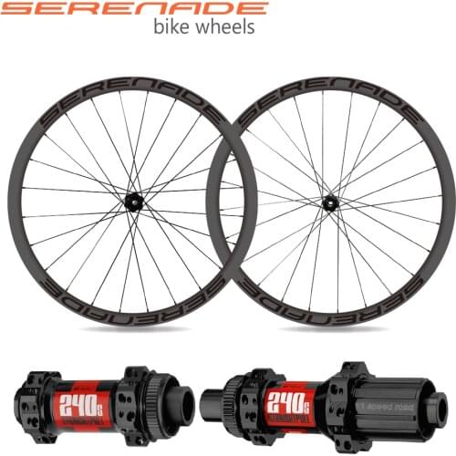 Carbon Wheelset Disc 700c 1350 Gr 35mm Cyclocross Carbon Road Bicycle Wheels with Dt Swiss 240s Clincher Tubeless Compatible