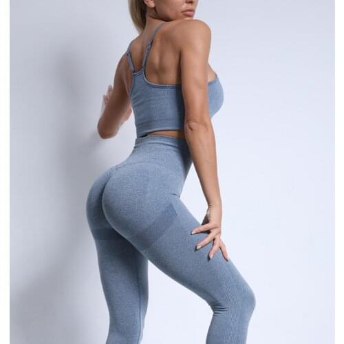 Two Piece Set Women Clothing Gym Wear Sport Fitness Yoga Sets Workout Clothes for Women Sports Bra Seamless Leggings High Waist