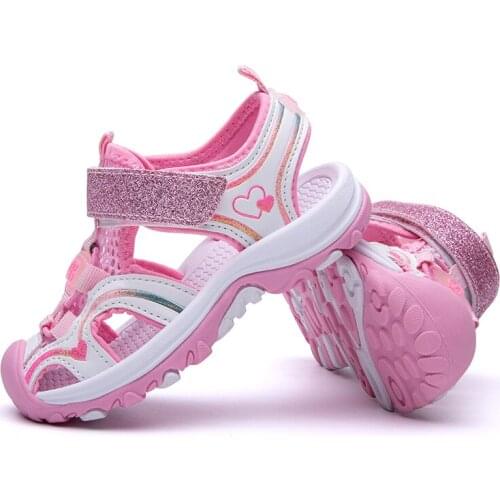 Summer Children Sandals For Girls 4-12 Years Boys Kids Beach Shoes Fashion Toddlers Sandalias Eur Size 26-37