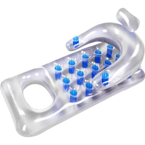 Summer PVC Floating Row Inflatable Water Hammock Swimming Pool Air Mattresses Beach Water Sports Pool Float Lounger Chair