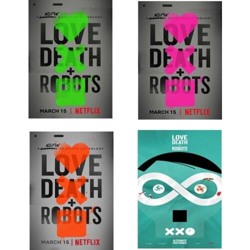 Love, Death & Robots Season 1 poster wall stickers home decor living room decoration wall decoration decals for furniture