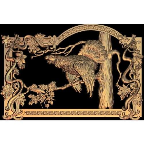 3D STL Model for CNC Router Engraver Carving Machine Relief Artcam aspire M13