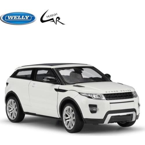 Welly 1:24 Model Car Scale Diecast Land Rover Range Rover Evoque SUV Simulator Metal Alloy Boy Toy Gift Collections