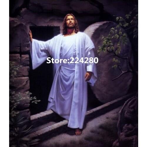 Needlework,Cross stitch,14CT Unprinted Jesus people Christianity for Embroidery kits Cross-Stitching,Art DIY Handmade decor