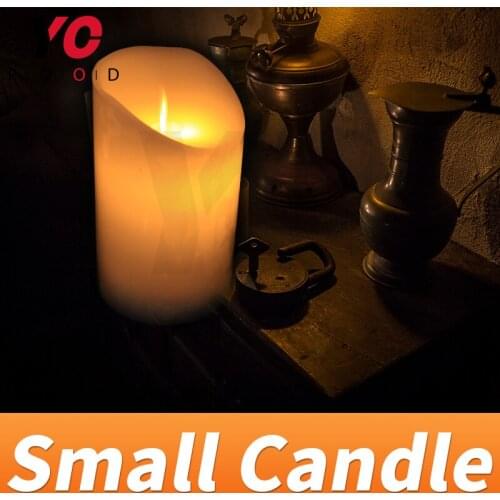 Small Candle prop escape room game for decoration press A on Remote Controller to control candle be light on or off YOPOOD