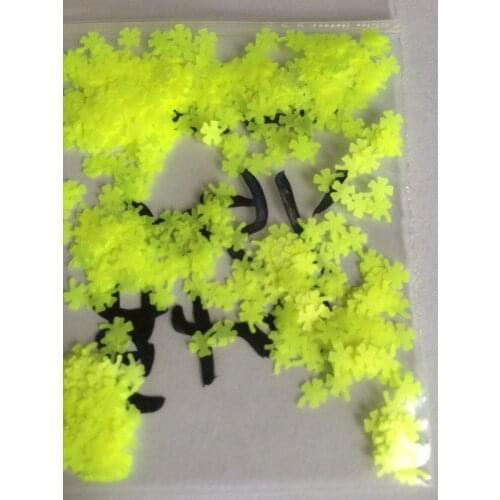 Neon Yellow Clovers glitters for nail art,nail polish