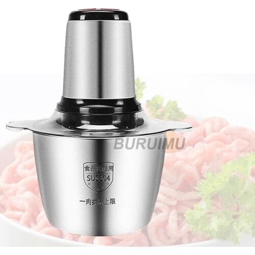Stainless Steel Big Capacity Chopper Meat Grinder Household Mincer Food Processor