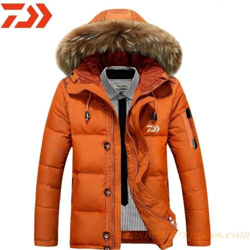 2021 New Daiwa Men Winter Fishing Jacket Thickening Fleece Fishing Shirt Thick Camping Outdoor Clothing Hiking Jacket