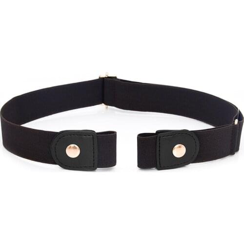 New Buckle-Free Slim Elastic Invisible Belt Simple Lazy Belt Fat Elastic Belt