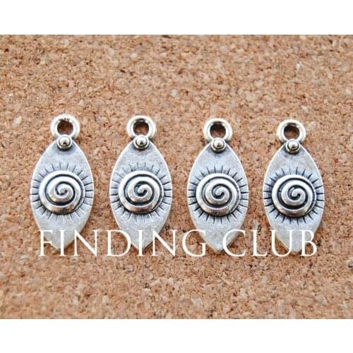 30 pcs Silver Color Eye Charm Pendant Bracelets Necklace&Pendant Religious Jewelry Accessories 21x9mm A912