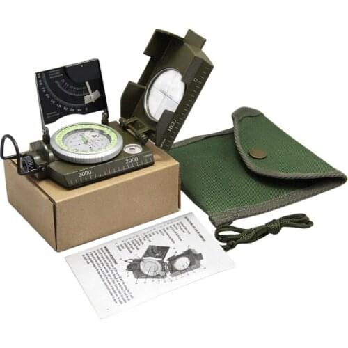Professional Compass Hiking Military Army Geology Compass Sighting Luminous Compass with Moonlight For Outdoor Hiking Camping