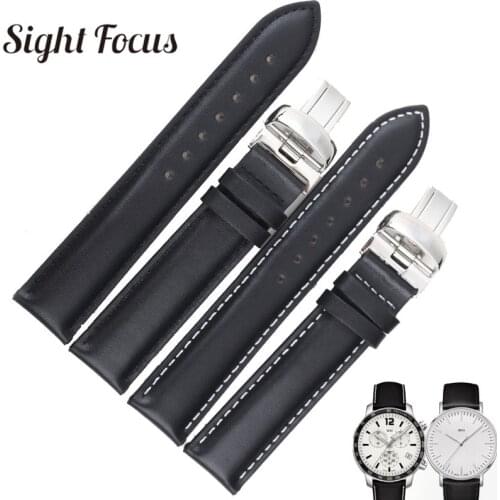 19 20mm (Buckle 18mm) 1853 Watchbands for Tissot Quickster T095 Watches Straps Men Male Belts Bracelets for Tissot Starfish T065