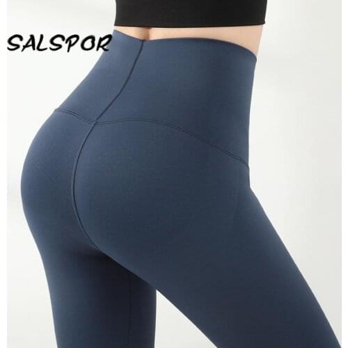 SALSPOR Workout Women Leggings Push Up High Waist Seamless Fitness Activewear Mujer Hip Lifting Energy Pants Slimming Black
