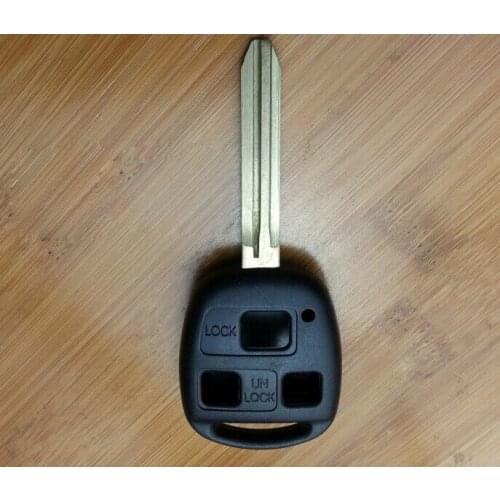 3 Buttons Replacement Remote Key Shell Case For Toyota With TOY43 Blade Fob Key Cover 5PCS/lot