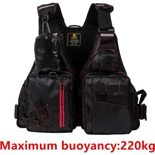 Adult Life Jacket Unisex Polyester Buoyancy Aid Swimming Boating Sailing Fishing Life Vest Outdoor Safety Reflective Life Jacket