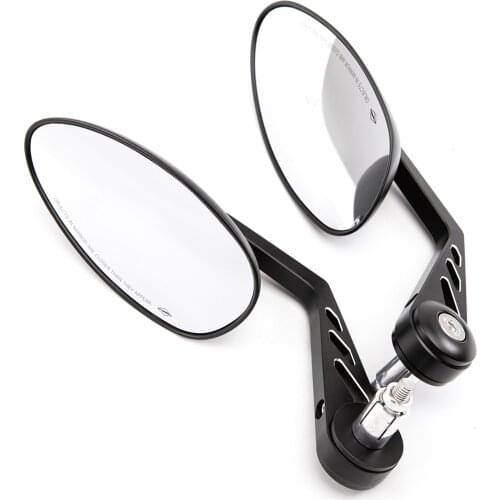 Universal Motorcycle Rearview Mirror Side Rear View Mirror Motorbike Handlebar End Mirrors for 7/8" 22MM Handle Bars for Honda