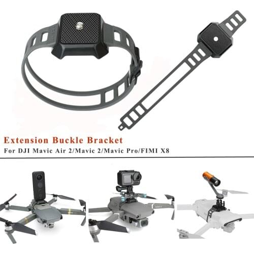Universal Extension Buckle Holder for Drone Flashlight/ LED Display/Shock Absorb Bracket for DJI Mavic Air 2/Pro/2/FIMI X8 SE