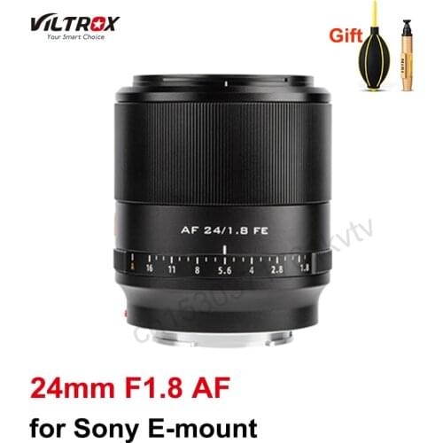 Viltrox 24mm F1.8 AF Prime Lens Full Frame FE Sony E Mount for Sony Full Frame APS-C Camera A6600 A6500 A6400 A7RIV A7RIII A9 A7