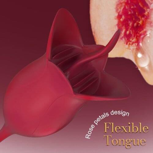 Tongue Sucking Vibrator Licking Vagina Vibration Nipple Clitoral Stimulation Adult Sex Toys For Women Orgasm Couple Product