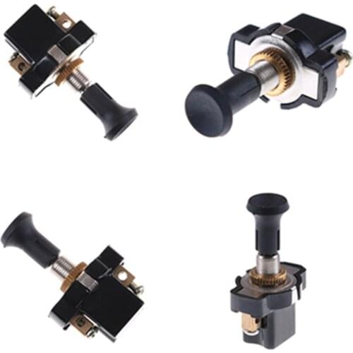 1PCS Durable High Performance On-Off Long Push Pull Switch 12V Screw Terminals