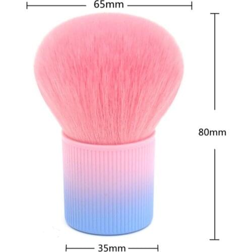1pcs Pro Pink Face /Body /Cheek Kabuki Makeup Powder Foundation Brush Soft & Fluffy Portable Make Up Brush for Blending Setting