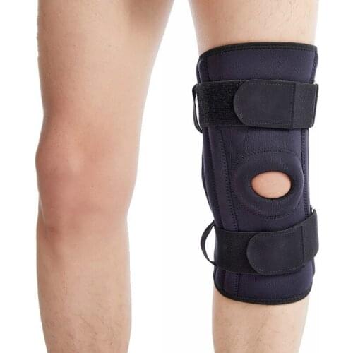 1pcs Hinged Knee Brace Support with Strap & Side Double Spring StabilizerS Knee Protector Pain Relief Arthritis Meniscus Tear