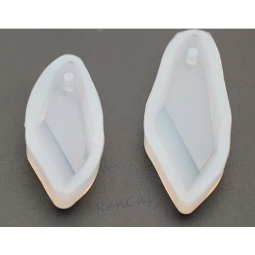 1pcs Crystal Stone With Hole Silicone Resin Mold For DIY Jewelry Charms Pendant Jewelry Aceesories Making