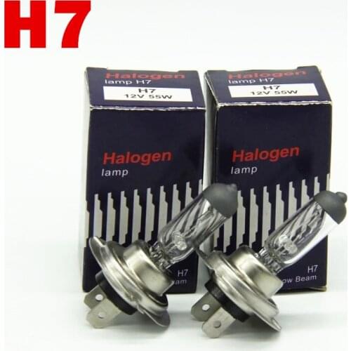 2pcs 12v 55w quartz glasses car halogen lamp H7 H11 9005 9006 H1 H3 h4 auto 4300k headlamp