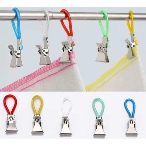 5pcs Pegs Household Towel Hanging Clips Clip On Hooks Loops Hand Towel Hangers Hanging Clothes Pegs Kitchen Bathroom Organizer