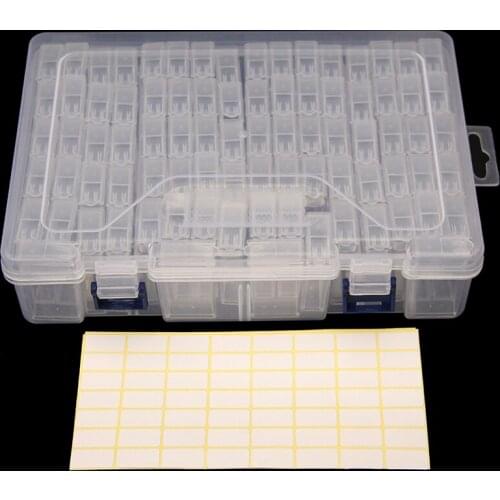 84/56pcs Bottles Diamond Painting Tools Accessories Storage Box Beads Container Diamond Embroidery Stone Mosaic Convenience Box