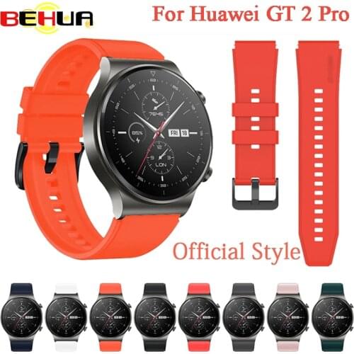 BEHUA 22MM Strap for Huawei Watch GT 2 Pro Wristband Soft Silicone Watchband for Huawei GT2 Pro Bracelet Replaceable Accessories