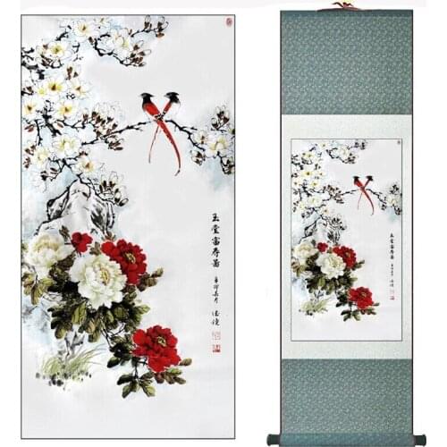 Free shipping spring birds and flowers Super quality traditional Chinese Art Painting Home Office Decoration Chinese painting