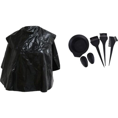 Hair Dyeing Tint Bowl Brush Comb Ear Cover Dyeing Cape Set Hair Care Kit