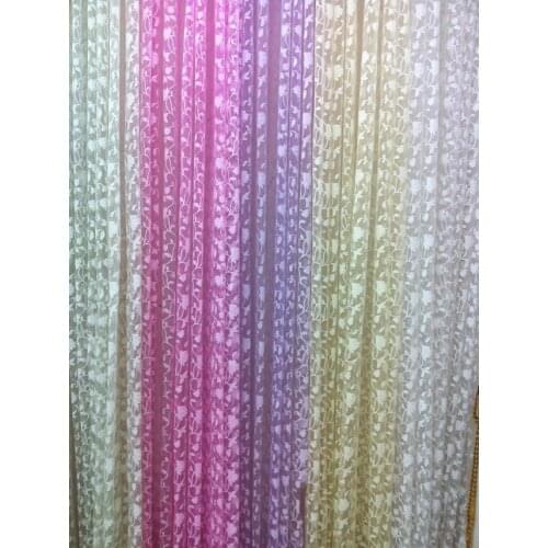 CS 145 Hot tulle in Translucidus window Curtain fabric Jacquard embroidered volie sheer blackout sheet for living room the