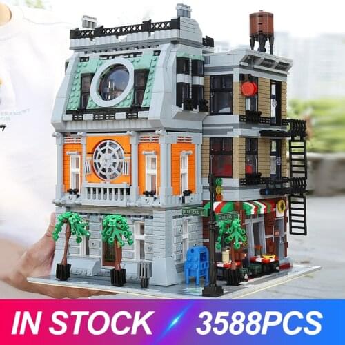 MOULD KING 16037 Street Building Toys The MOC-37592 Sanctorum Model Kits Building Blocks Assembly Bricks Kids Christmas Gifts