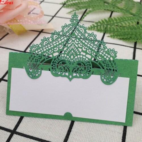 10pcs 9*9 CM Laser Cut Seat Card Vintage Table Number Name Card Place Cards Wedding Baby Shower Birthday Party Decoration 5Z