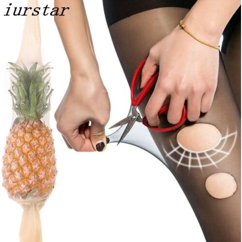 Spring Summer Tights Women Transparent Elastic Velvet Pineapple Tights Anti-damaged Pantyhose Ultra-Thin Tights Medias Mujer