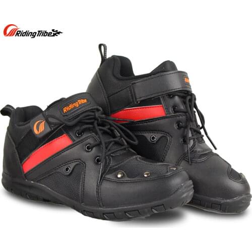 Riding Tribe Motorcycle Riding Anti-skid Mens Shoes Protective Gear Woman Off-Road Racing Boots Four Season Wearable A006